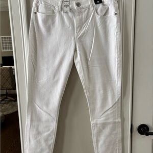 Express Women’s Slim Straight White Jeans